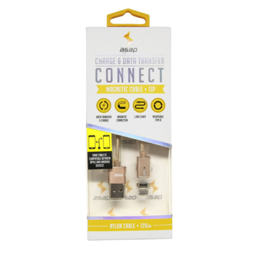 Cáp sạc nhanh từ tính Asap X-Connect | Gold