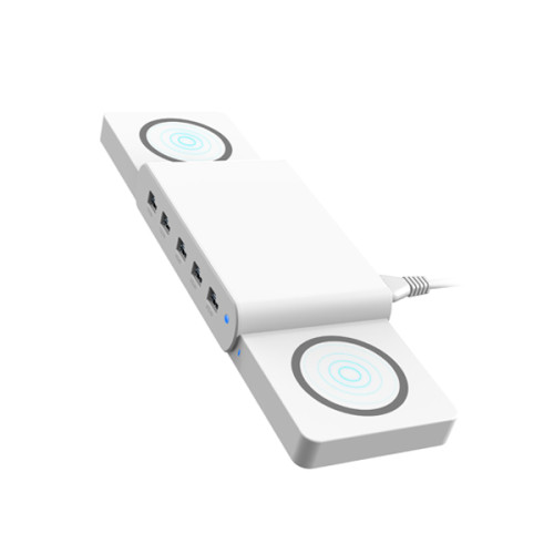 Sạc đa cổng Hyperjuice Ultimate Charger 110W Dual Wireless 15W (Chính Hãng)