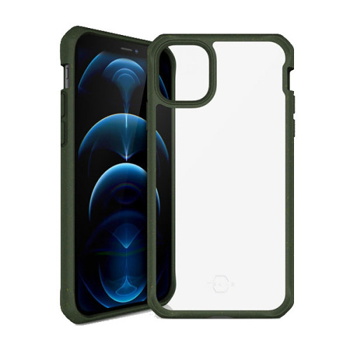 Ốp lưng ITSKINS (France) Feroniabio Pure Drop Safe 2M/7FT for iPhone 12/12 Pro | Kaki