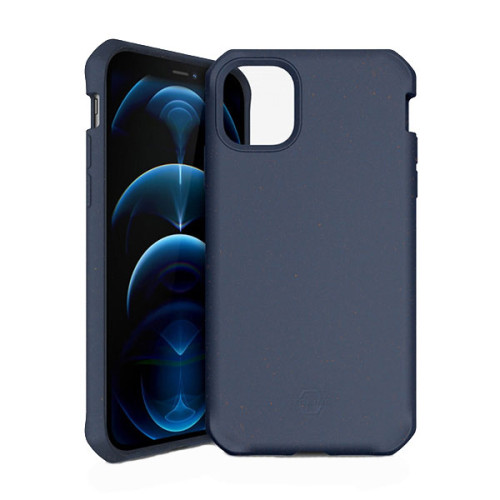 Ốp lưng ITSKINS (France) Feroniabio Terra Drop Safe 2M/7FT for iPhone 12/12 Pro | Deep Blue