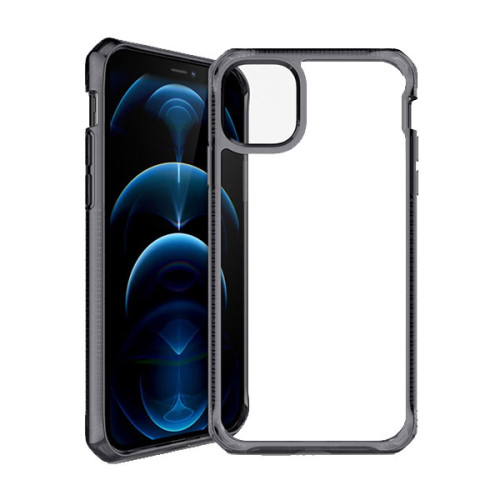 Ốp lưng ITSKINS (France) Hybrid Clear Drop Safe 3M/10FT for iPhone 12/12 Pro | Black