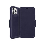 Ốp lưng ITSKINS Hybrid Folio Leather Drop Safe 3M/10FT for iPhone 12 Pro Max | Deep Blue