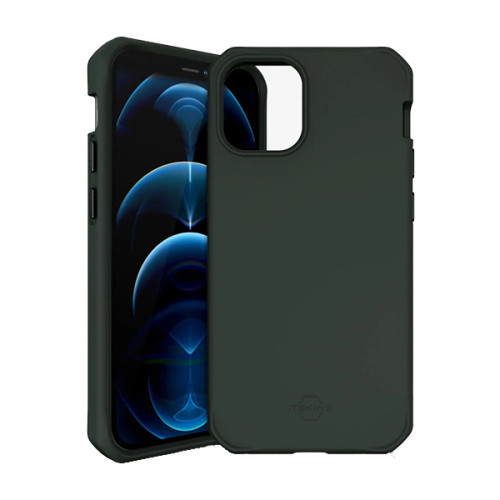 Ốp lưng ITSKINS Hybrid Silk Drop Safe 3M/10FT for iPhone 12 Pro Max | Midnight Green