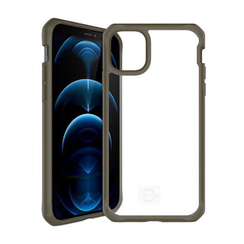 Ốp lưng ITSKINS Hybrid Solid Drop Safe 3M/10FT for iPhone 12/12 Pro | Kaki