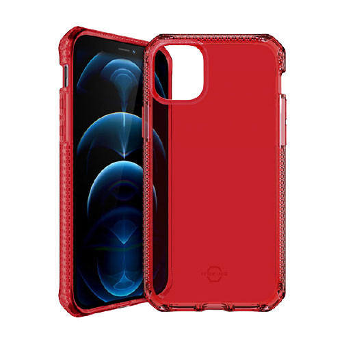 Ốp lưng ITSKINS (France) Spectrum Clear Antimicrobial Drop Safe 3M/10FT for iPhone 12/12 Pro | Red