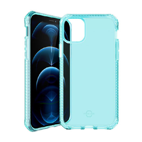 Ốp lưng ITSKINS (France) Spectrum Clear Antimicrobial Drop Safe 3M/10FT for iPhone 12 Mini | Light Blue