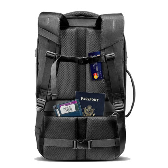 Balo Tomtoc Flight Approvef Travel 40L | Black (Chính Hãng)
