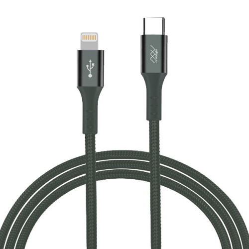Cáp Innostyle DuraFLEX 18W USB-C to Lightning 1.5M | Midnight Green (Chính Hãng)