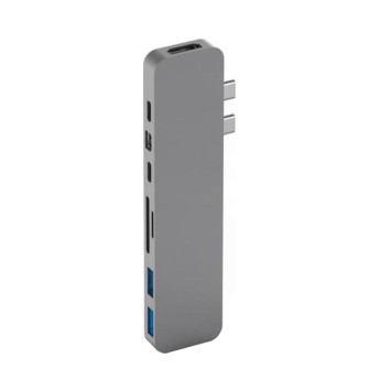 Cổng chuyển HyperDrive USB-C Thunderbolt 3 Hub | Gray (Chính Hãng)