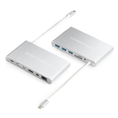 Hyperdrive Ultimate USB-C Hub for MacBook, PC & Devices | Silver
