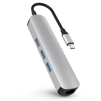 HyperDriver 4K HDMI 6 In 1 USB-C Hub For Macbook, Ultrabook, Chromebook, PC & USB-C Devices | Silver (Chính Hãng)
