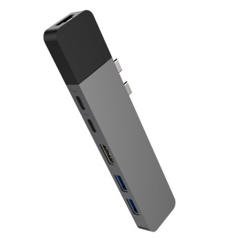 HyperDriver Net 6 In 2 USB-C HUB For MacBook Pro | Space Gray (Chính Hãng)