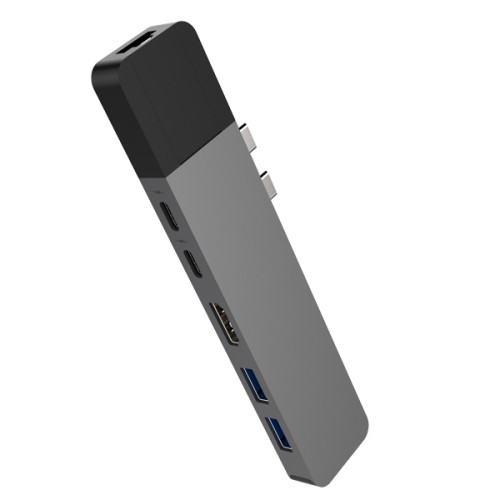 HyperDriver Net 6 In 2 USB-C HUB For MacBook Pro | Space Gray (Chính Hãng)