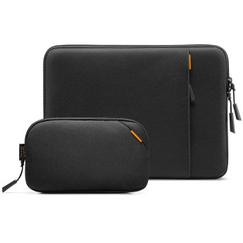 Túi chống sốc Tomtoc (USA) 360° Protective kèm túi phụ kiện for Macbook Air/Pro 13” | Black (Chính Hãng)