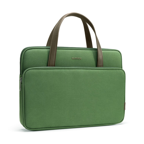 Túi xách Tomtoc Briefcase Premium For MacBook 13”/14”, Ultrabook 13″ | Green (Chính Hãng)