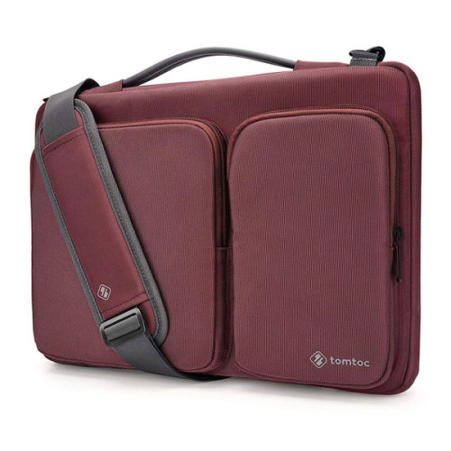 Túi Tomtoc Shoulder Bags MB 15” | Dark Red (Chính Hãng)