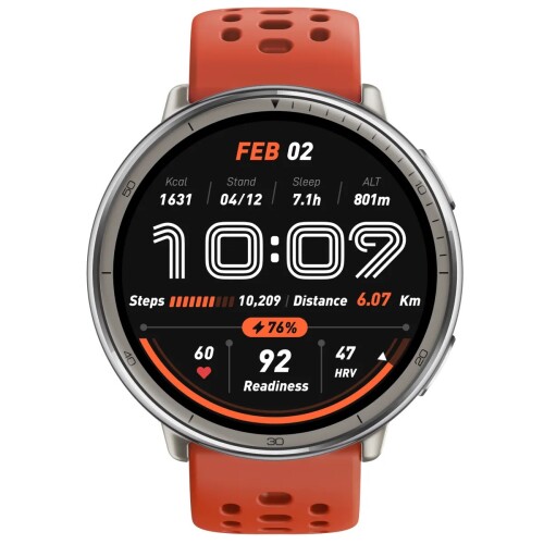 Amazfit Active 2 | Dây Silicone | Red (Chính hãng)