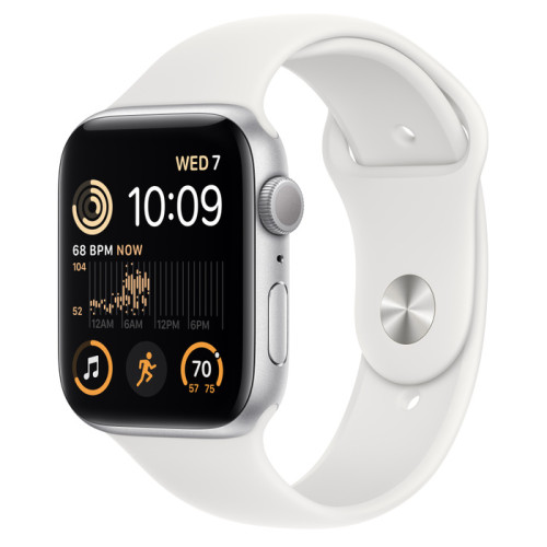 Apple Watch SE 2022 | 40mm/GPS | Silver Aluminium Case/White Sport Band (Chính hãng)