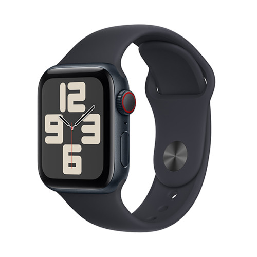 Apple Watch SE 2023 | 40mm/GPS + Cellular | Midnight Aluminum Case/Midnight Sport Band | M/L (Chính Hãng)