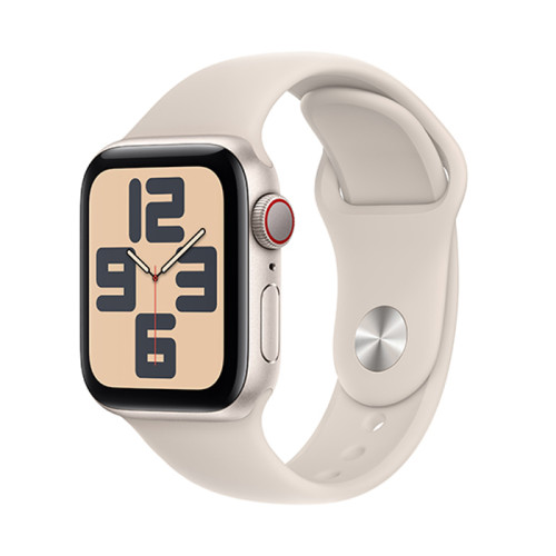 Apple Watch SE 2023 | 40mm/GPS + Cellular | Starlight Aluminum Case/Starlight Sport Band | S/M (Chính Hãng)