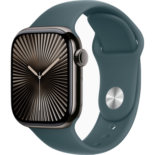 Apple Watch Series 10 | 46mm/GPS + Cellular | Slate Titanium/ Sport Band (Chính hãng)