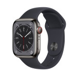 Apple Watch Series 8 | 45mm/GPS + Cellular | Graphite Stainless Steel Case/Midnight Sport Band (Chính Hãng)