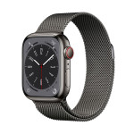 Apple Watch Series 8 | 45mm/GPS + Cellular | Graphite Stainless Steel Case/Graphite Milanese Loop (Chính Hãng)