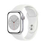 Apple Watch Series 8 | 41mm/GPS | Silver Aluminium Case/White Sport Band (Chính Hãng)