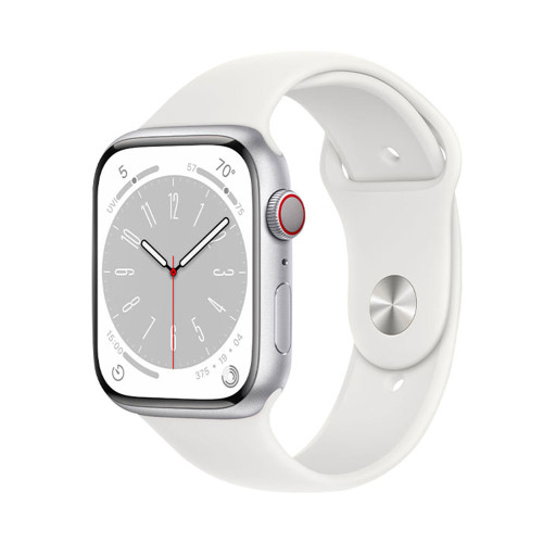 Apple Watch Series 8 | 41mm/GPS + Cellular | Silver Aluminium Case/White Sport Band (Chính Hãng)