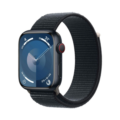 Apple Watch Series 9 | 45mm/GPS + Cellular | Midnight Aluminum Case/ Midnight Sport Loop (Chính hãng)