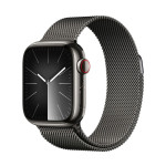 Apple Watch Series 9 | 41mm/GPS + Cellular | Graphite Stainless Steel Case/ Graphite Milanese Loop (Chính hãng)