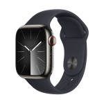 Apple Watch Series 9 | 41mm/GPS + Cellular | Graphite Stainless Steel Case/ Midnight Sport Band | S/M (Chính hãng)