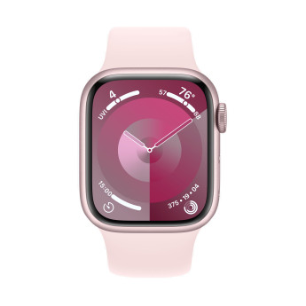 Apple Watch Series 9 | 45mm/GPS | Pink Aluminum Case/ Light Pink Sport Band | M/L
