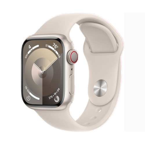 Apple Watch Series 9 | 45mm/GPS + Cellular | Starlight Aluminum Case/ Starlight Sport Band | S/M (Chính hãng)
