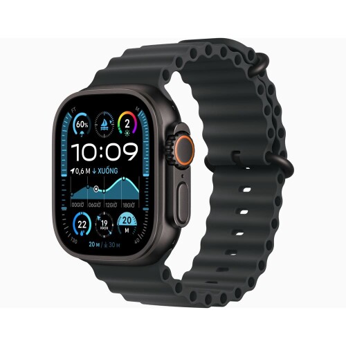 Apple Watch Ultra 2 | 49mm/GPS + Cellular | Titan Black | Ocean Band | Medium (Chính hãng)