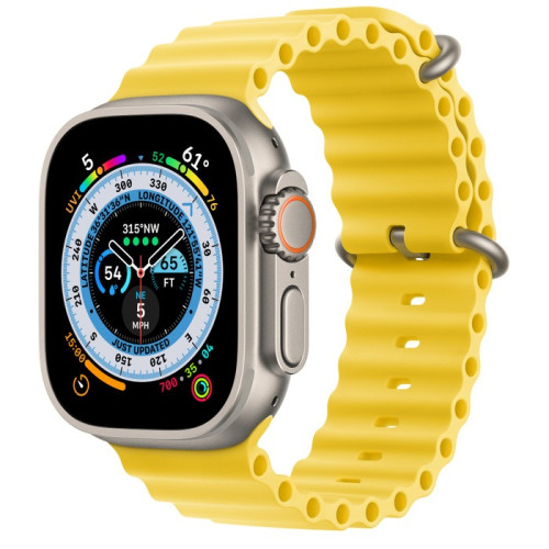 Apple Watch Ultra | 49mm/GPS + Cellular | Titanium Case/Yellow Ocean Band