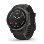 Garmin Fenix 6S Sapphire | Cacbon Gray/Black Band Silicone (Chính Hãng)