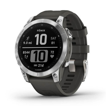 Garmin Fenix 7 | Silver/Graphite Band (Chính Hãng)