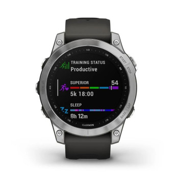 Garmin Fenix 7 | Silver/Graphite Band (Chính Hãng)