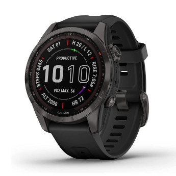 Garmin Fenix 7S Sapphire Solar | Carbon Gray (Chính Hãng)