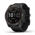 Garmin Fenix 7X Sapphire Solar | Carbon Gray/Silicone Band (Chính Hãng)