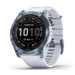 Garmin Fenix 7X Sapphire Solar | White/Silicone Band (Chính Hãng)