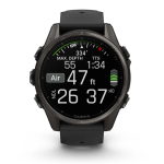 Garmin Fenix 8 Amoled | 47mm | Sapphire, Carbon Gray DLC Titanium with Black/Pebble Gray Silicone Band (Chính Hãng)