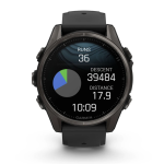 Garmin Fenix 8 Amoled | 51mm | Sapphire, Carbon Gray DLC Titanium with Black/Pebble Gray Silicone Band (Chính Hãng)