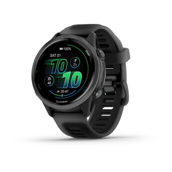 Garmin Forerunner 570 | 42mm | Slate Grey Aluminium with Translucent Black/Black Band (Chính hãng)