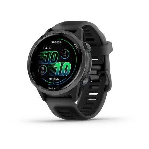 Garmin Forerunner 570 | 42mm | Slate Grey Aluminium with Translucent Black/Black Band (Chính hãng)