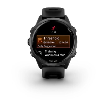 Garmin Forerunner 570 | 42mm | Slate Grey Aluminium with Translucent Black/Black Band (Chính hãng)