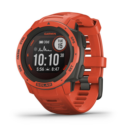 Garmin Instinct Solar | Flame Red (Chính Hãng)