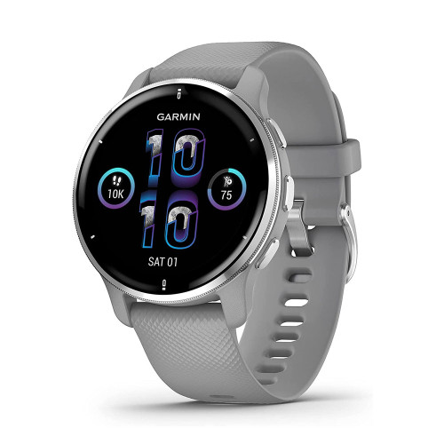 Garmin Venu 2 Plus | 43mm | Powder Gray Case/Silicone Band (Chính Hãng)