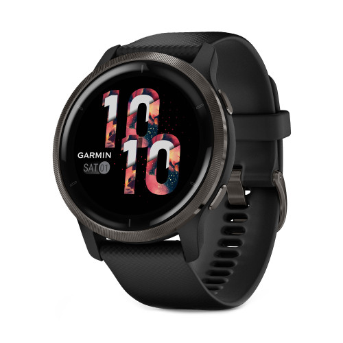Garmin Venu 2 | 45mm | Black Case/Silicone Band (Chính Hãng)